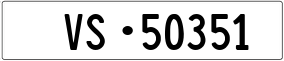 Trailer License Plate